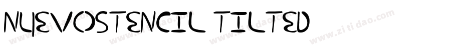nuevostencil tilted字体转换